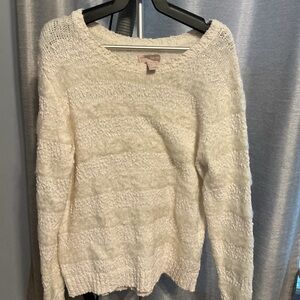 Forever 21 Cream Knit Sweater